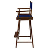 American Trails Extra-Wide Premium 30''  Directors Chair Mission Oak Frame W/Royal Blue Color Cover