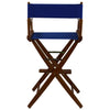 American Trails Extra-Wide Premium 30''  Directors Chair Mission Oak Frame W/Royal Blue Color Cover