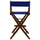 American Trails Extra-Wide Premium 30''  Directors Chair Mission Oak Frame W/Royal Blue Color Cover