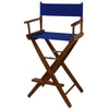 American Trails Extra-Wide Premium 30''  Directors Chair Mission Oak Frame W/Royal Blue Color Cover