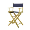 24'' Director's Chair Natural Frame-Navy Blue Canvas - Casual Home