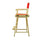 24'' Director's Chair Natural Frame-Red Canvas - Casual Home