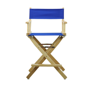 24'' Director's Chair Natural Frame-Royal Blue Canvas - Casual Home