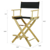 24'' Director's Chair Natural Frame-Black Canvas - Casual Home