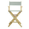 24'' Director's Chair Natural Frame-Gray Canvas - Casual Home