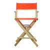 24'' Director's Chair Natural Frame-Orange Canvas - Casual Home