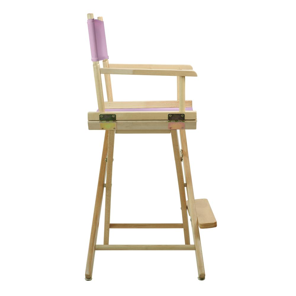 24'' Director's Chair Natural Frame-Pink Canvas - Casual Home