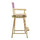 24'' Director's Chair Natural Frame-Pink Canvas - Casual Home