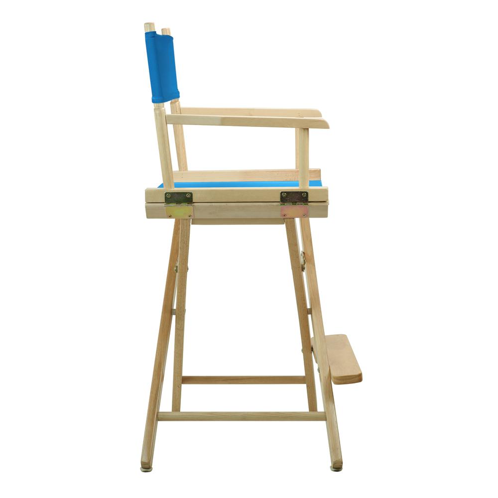 24'' Director's Chair Natural Frame-Turquoise Canvas - Casual Home