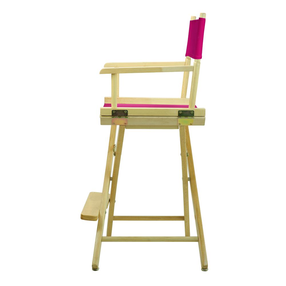 24'' Director's Chair Natural Frame-Magenta Canvas - Casual Home