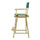 24'' Director's Chair Natural Frame-Hunter Green Canvas - Casual Home