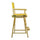 24'' Director's Chair Natural Frame-Gold Canvas - Casual Home