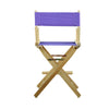 24'' Director's Chair Natural Frame-Purple Canvas - Casual Home