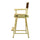 24'' Director's Chair Natural Frame-Brown Canvas - Casual Home