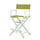24'' Director's Chair White Frame-Olive Canvas - Casual Home