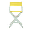 24'' Director's Chair White Frame-Yellow Canvas - Casual Home