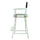 24'' Director's Chair White Frame-Black Canvas - Casual Home
