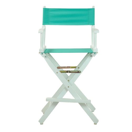 24'' Director's Chair White Frame-Teal Canvas - Casual Home