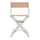 24'' Director's Chair White Frame-Tan Canvas - Casual Home