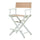 24'' Director's Chair White Frame-Tan Canvas - Casual Home