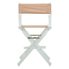 24'' Director's Chair White Frame-Tan Canvas - Casual Home