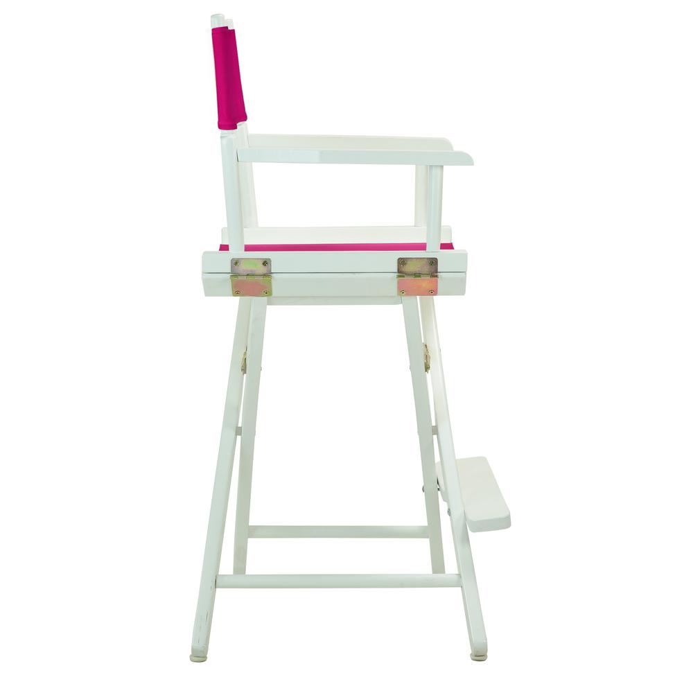 24'' Director's Chair White Frame-Magenta Canvas - Casual Home