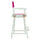 24'' Director's Chair White Frame-Magenta Canvas - Casual Home