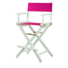 24'' Director's Chair White Frame-Magenta Canvas - Casual Home