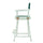 24'' Director's Chair White Frame-Hunter Green Canvas - Casual Home
