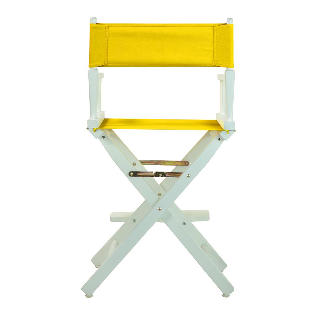 24'' Director's Chair White Frame-Gold Canvas - Casual Home