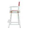 24'' Director's Chair White Frame-Burgundy Canvas - Casual Home