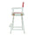 24'' Director's Chair White Frame-Burgundy Canvas - Casual Home