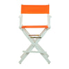 24'' Director's Chair White Frame-Tangerine Canvas - Casual Home
