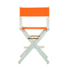 24'' Director's Chair White Frame-Tangerine Canvas - Casual Home