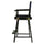 24'' Director's Chair Black Frame-Navy Blue Canvas - Casual Home