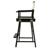 24'' Director's Chair Black Frame-Natural/Wheat Canvas - Casual Home