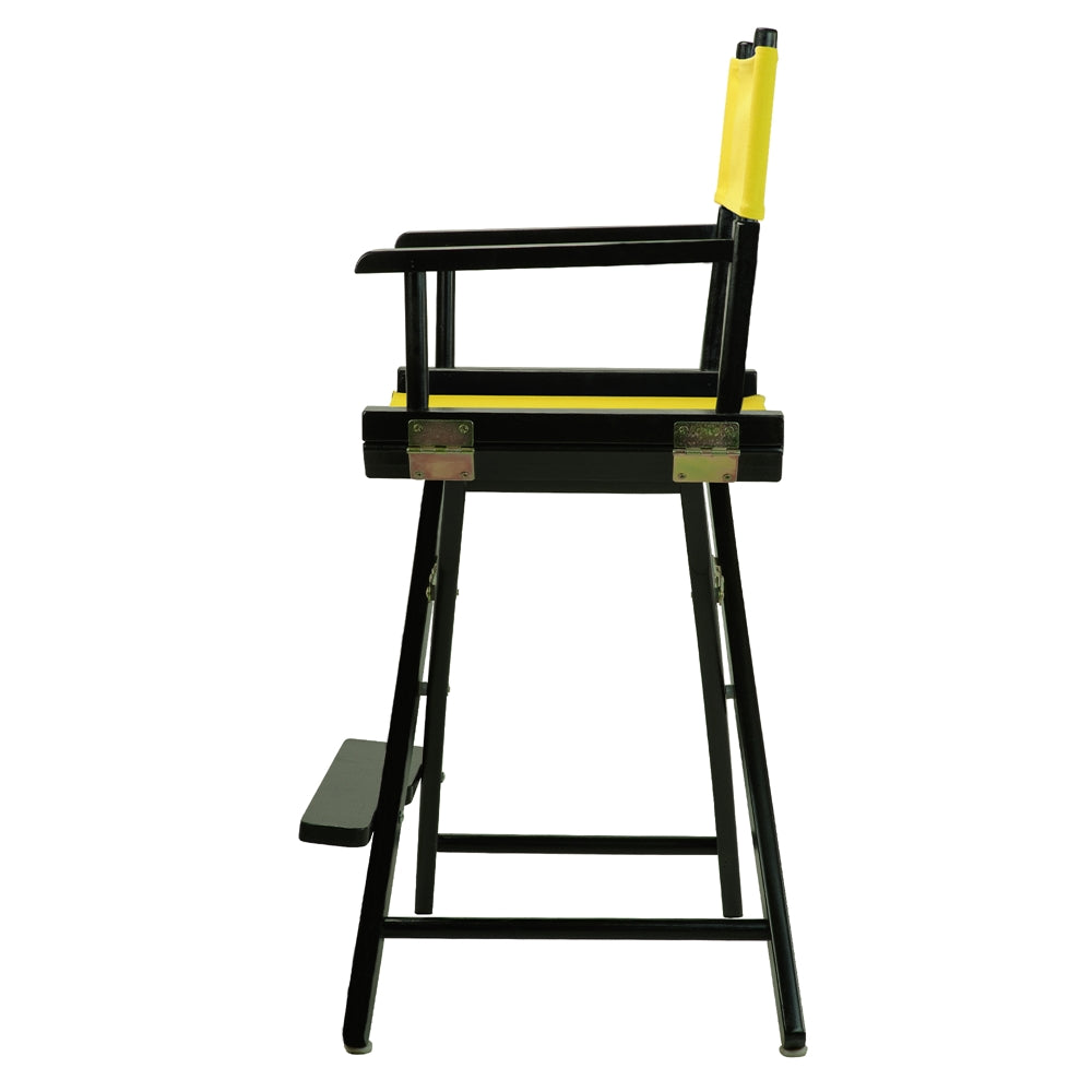 24'' Director's Chair Black Frame-Yellow Canvas - Casual Home