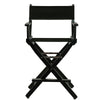 24'' Director's Chair Black Frame-Black Canvas - Casual Home