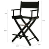 24'' Director's Chair Black Frame-Black Canvas - Casual Home