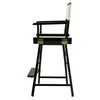 24'' Director's Chair Black Frame-Gray Canvas - Casual Home