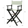 24'' Director's Chair Black Frame-Gray Canvas - Casual Home