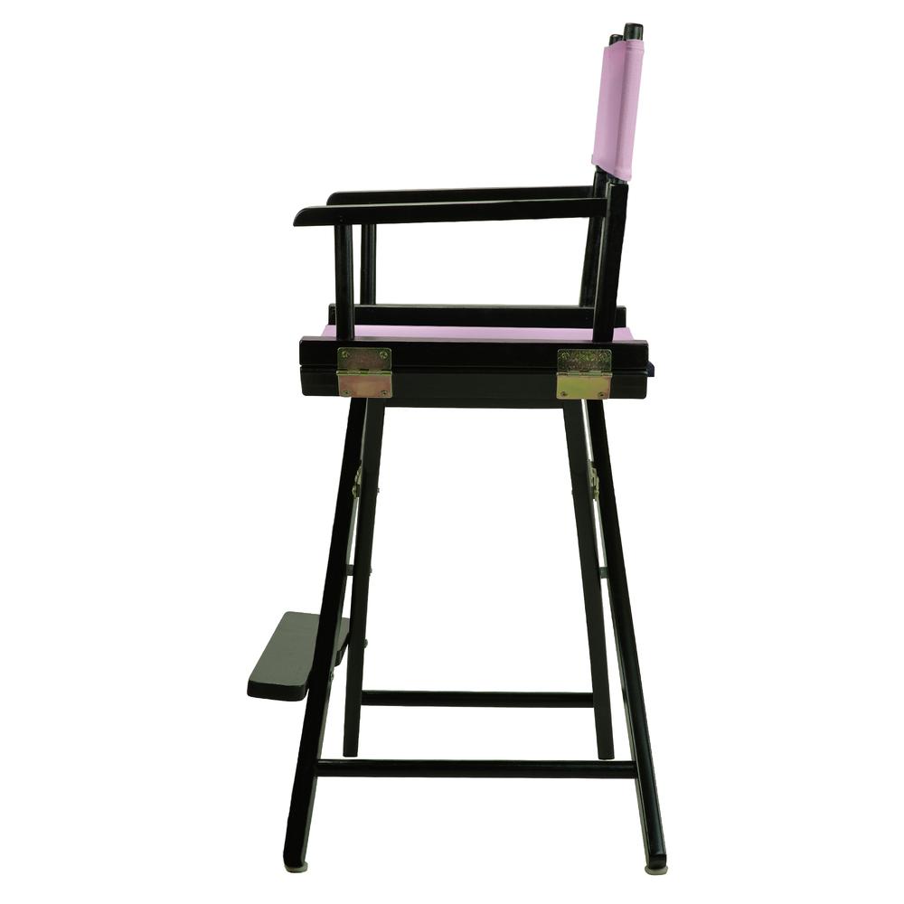 24'' Director's Chair Black Frame-Pink Canvas - Casual Home