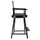 24'' Director's Chair Black Frame-Pink Canvas - Casual Home