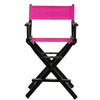 24'' Director's Chair Black Frame-Magenta Canvas - Casual Home