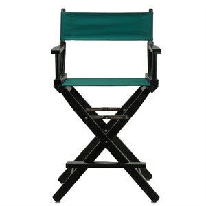 24'' Director's Chair Black Frame-Hunter Green Canvas - Casual Home