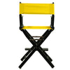 24'' Director's Chair Black Frame-Gold Canvas - Casual Home