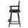 24'' Director's Chair Black Frame-Purple Canvas - Casual Home