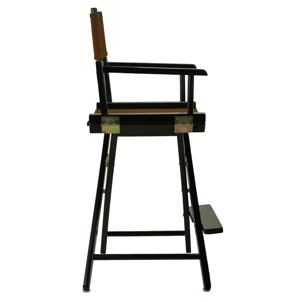 24'' Director's Chair Black Frame-Brown Canvas - Casual Home