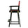 24'' Director's Chair Black Frame-Burgundy Canvas - Casual Home