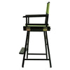 24'' Director's Chair Black Frame-Lime Green Canvas - Casual Home
